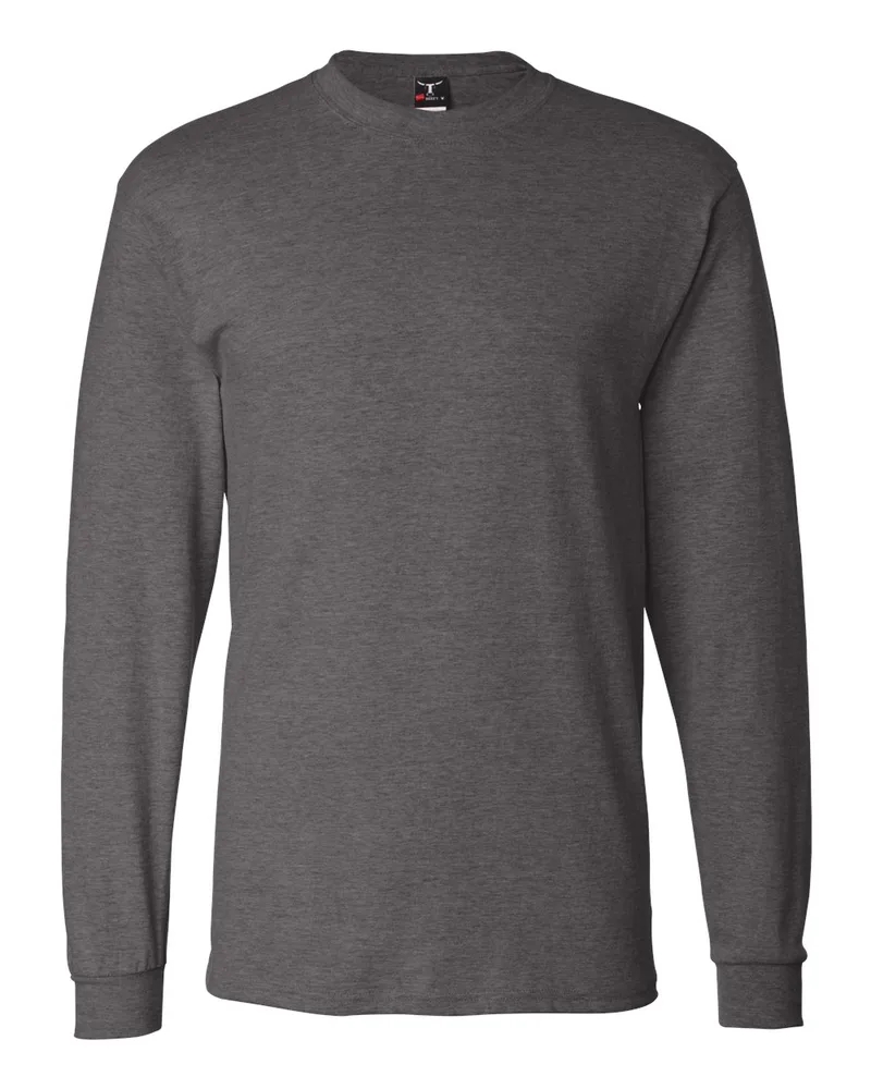 Hanes® Unisex Beefy-T® Long Sleeve T-Shirt view 6