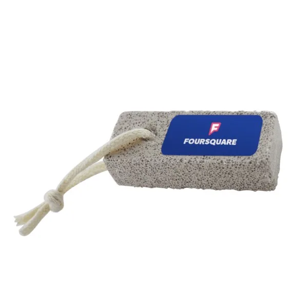 3" x 1" Ceramic Pumice Stone with Cotton Cord view 2