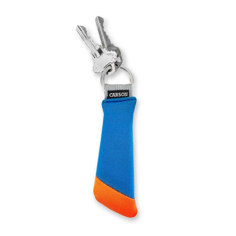 Carson Floating Keychain - Orange/Blue