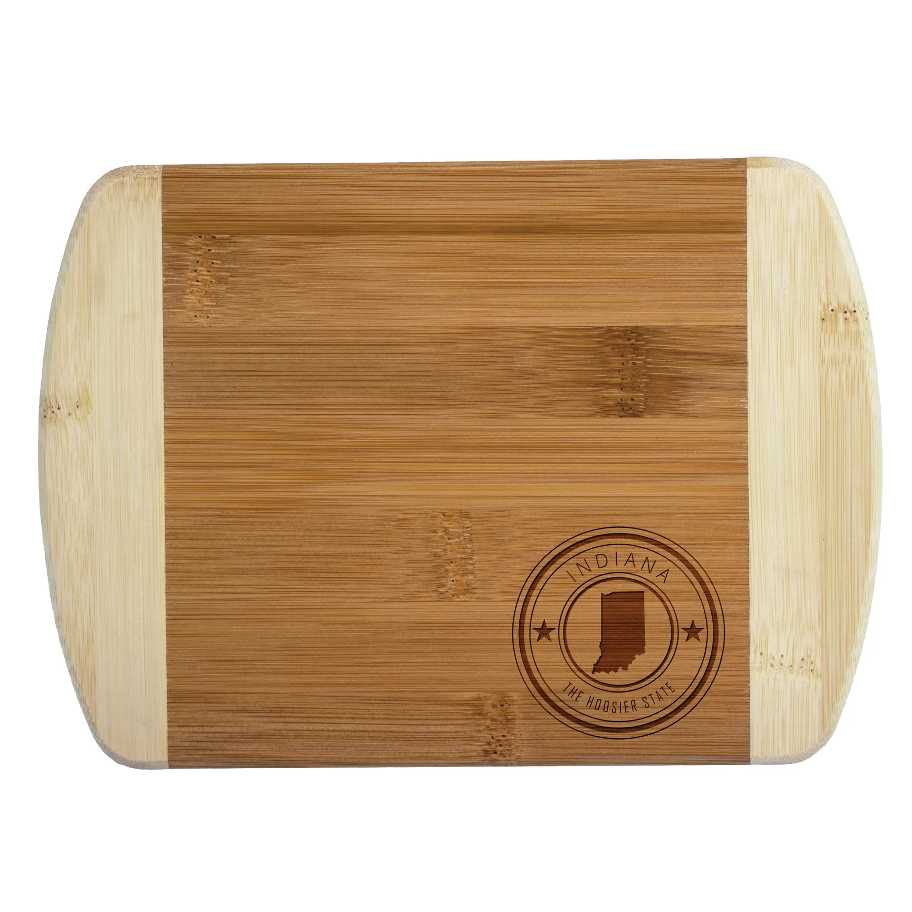 Indiana State Stamp 2-Tone Bar Board