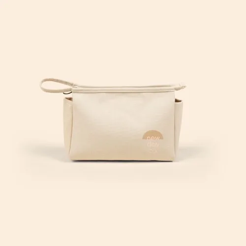Natural Canvas Beige Logo Front