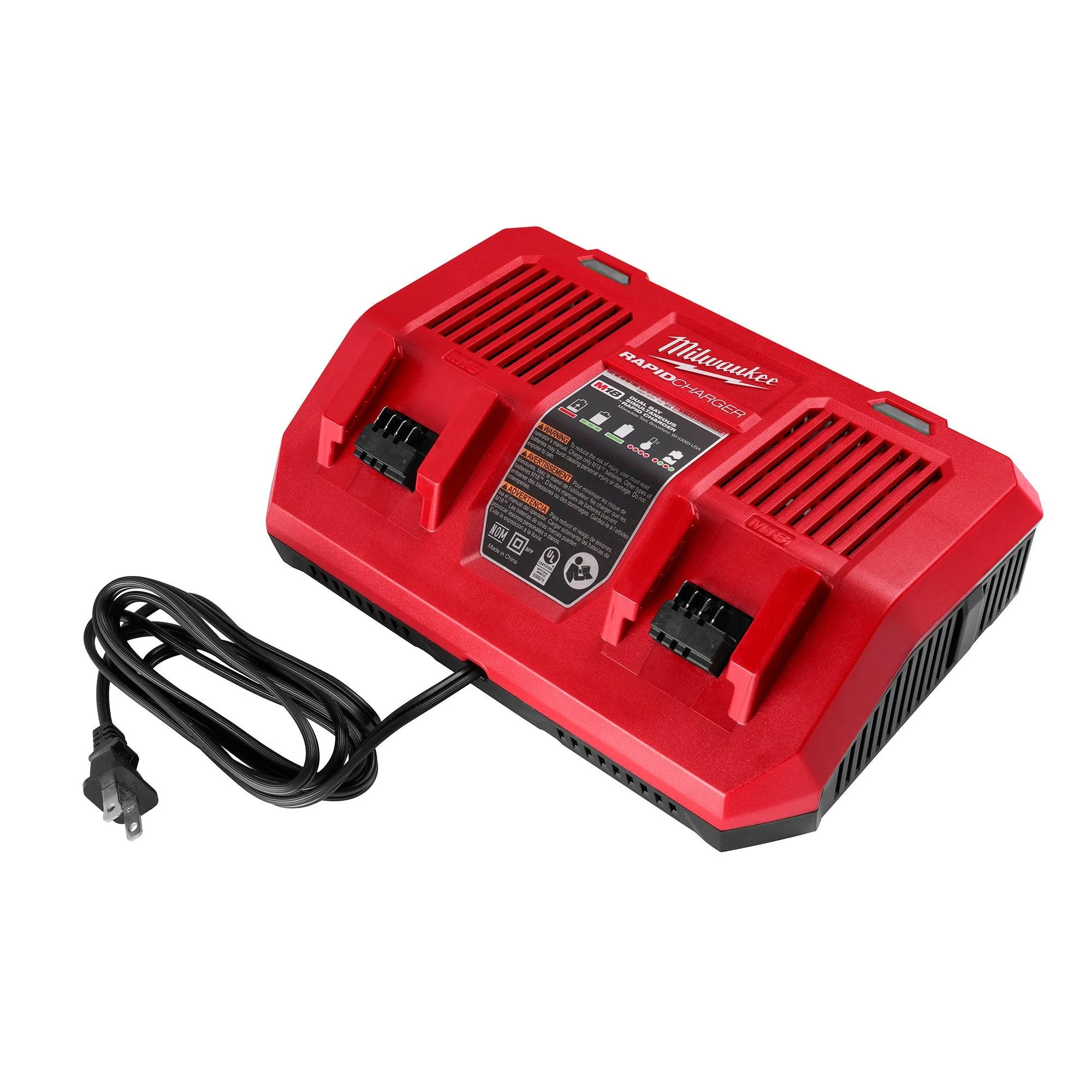 Milwaukee M18 Dual Bay Simultaneous Rapid Charger