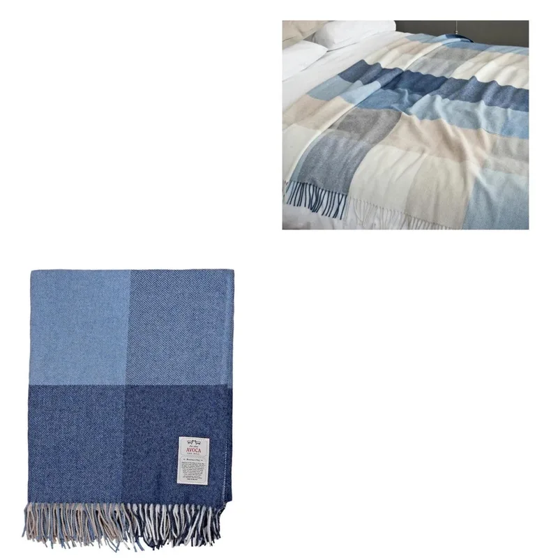 Avoca Capri Denim Cashmere Mix Throw