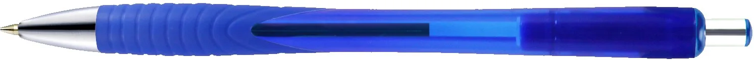 Translucent Blue/Silver Blank Back View
