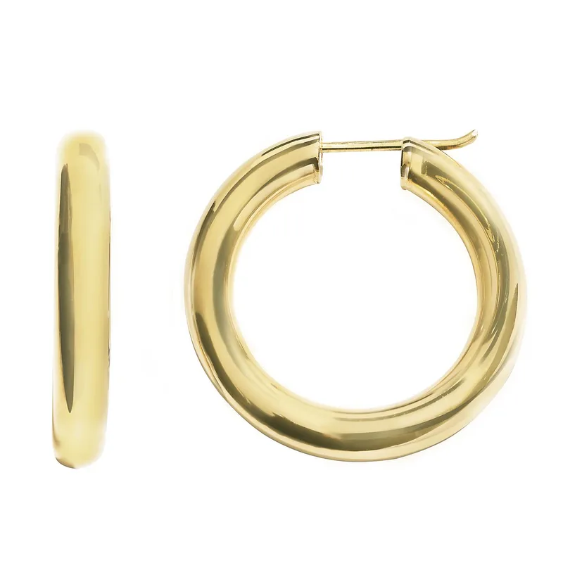 Jilco Inc 25Mm Chubby Hoop Earrings