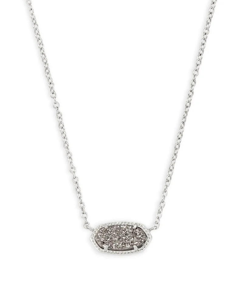 Kendra Scott Elisa Necklace - Platinum Drusy