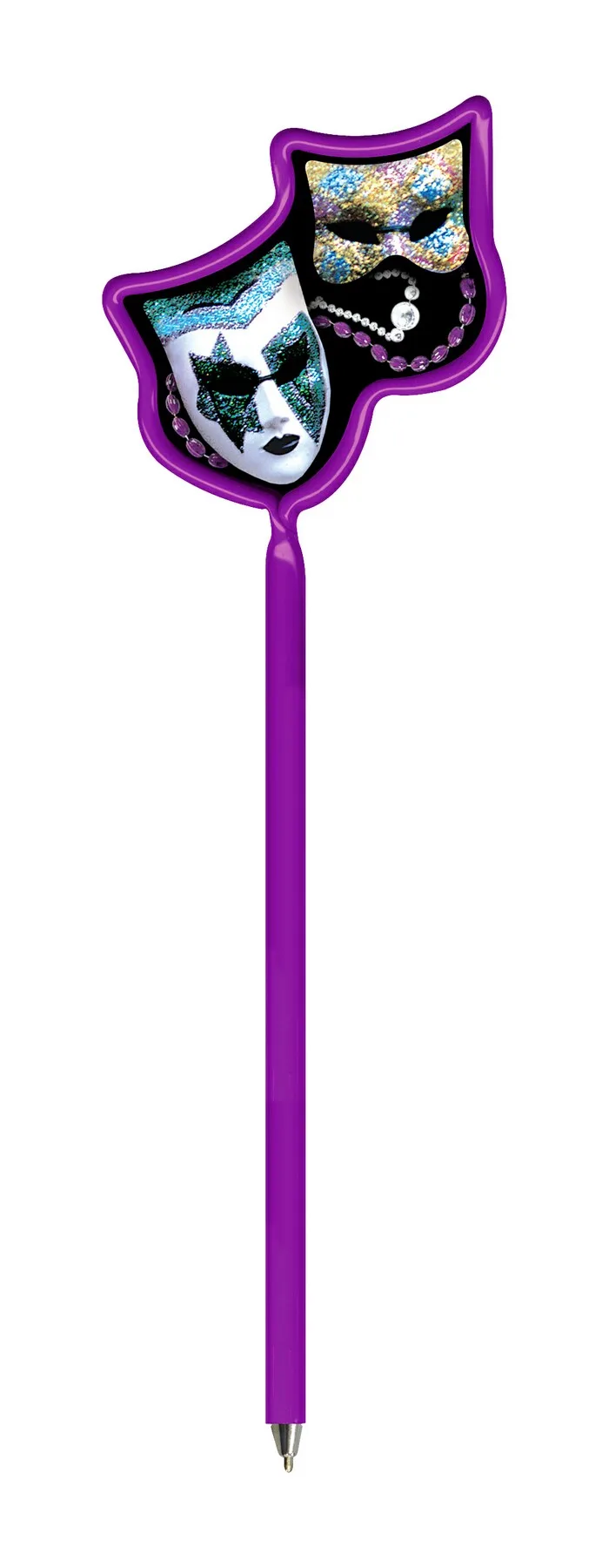 Inkbend Standard Billboard Pens W/ Mardi Gras Masks Stock Insert view 2