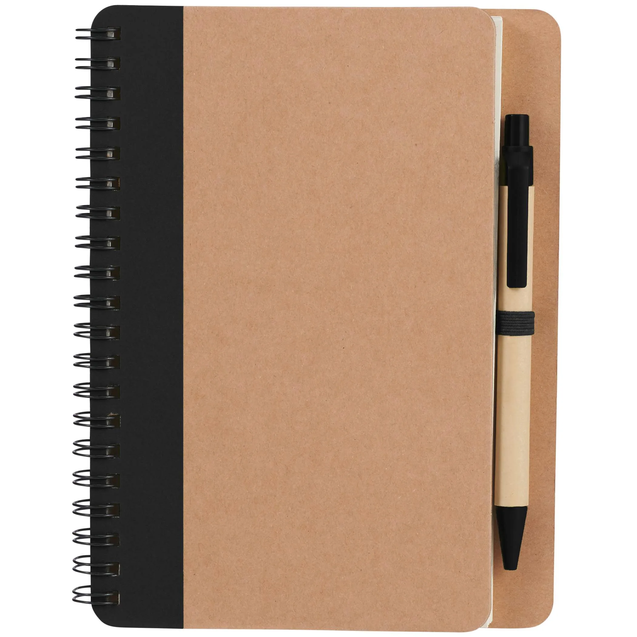5'' x 7'' FSC® Mix Eco-Friendly Spiral Notebook with Pen view 2