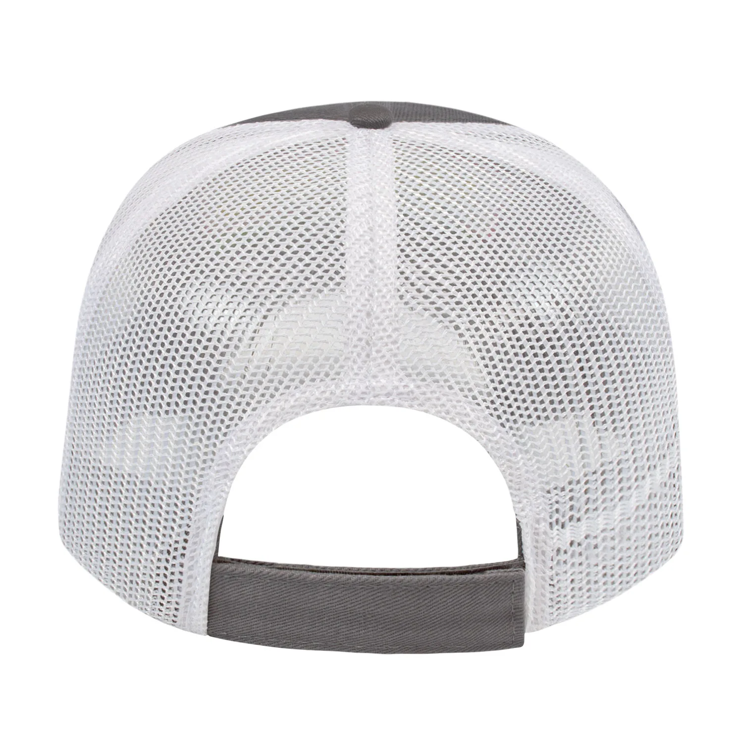 Charcoal Gray/White Blank Back