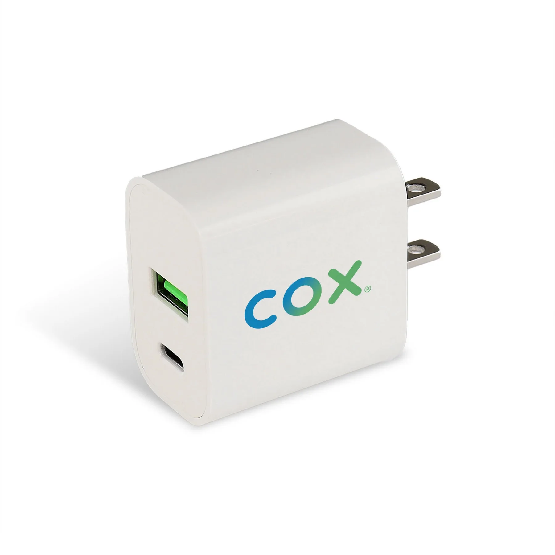 Dual Port Flat Wall Adapter view 3