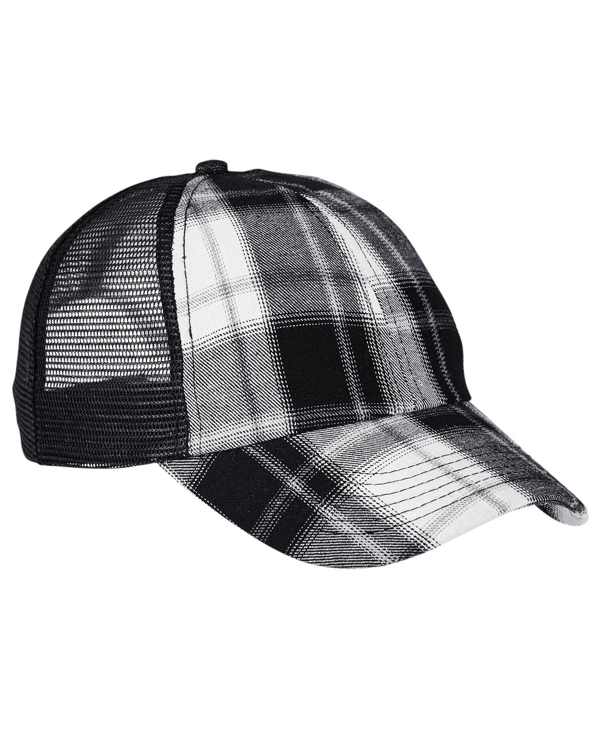 White / Black Plaid