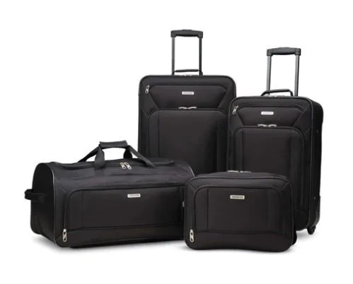 Samsonite® American Tourister® Black Fieldbrook Xlt 4 Piece Luggage Set