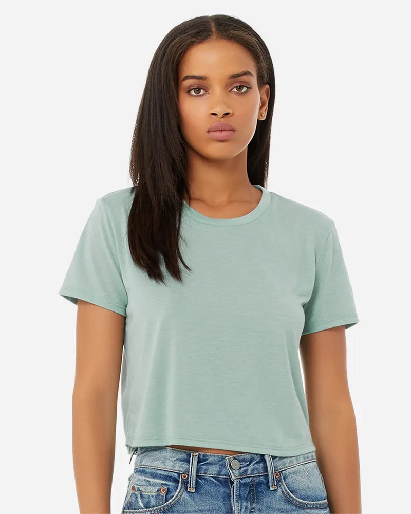 Bella+Canvas® Women's Flowy Cropped T-Shirt view 2