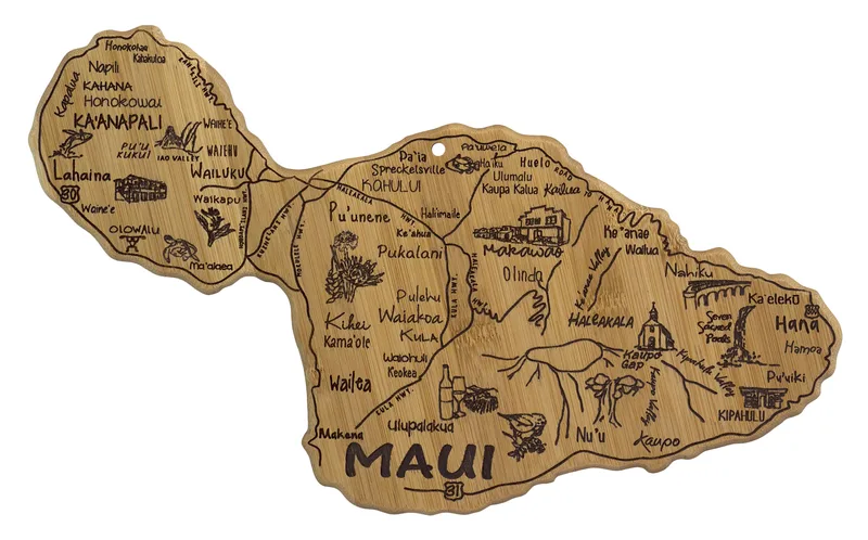 Destination Maui Hawaii Cutting & Serving Board