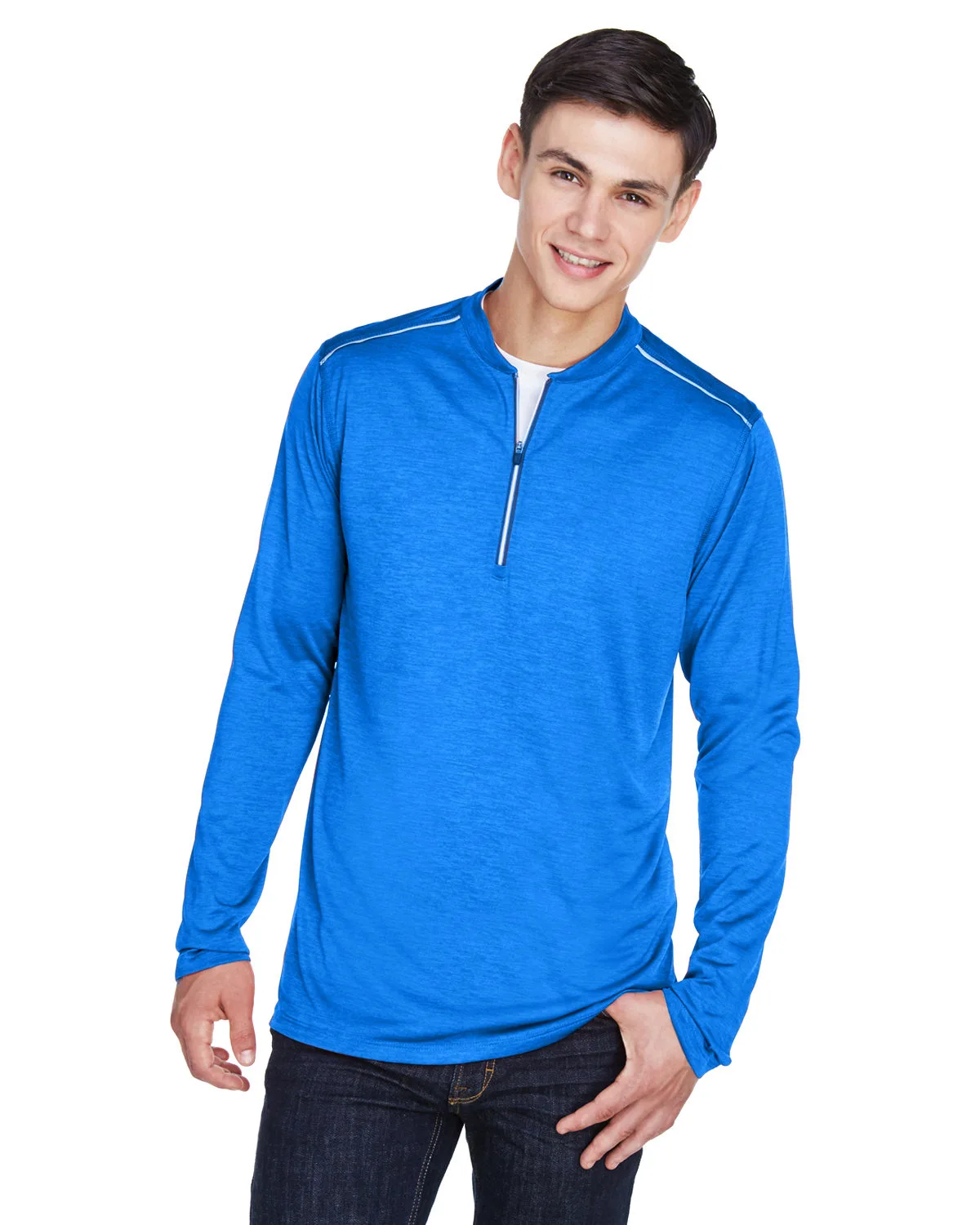 CORE 365 Men's Tall Kinetic Performance Quarter-Zip view 3