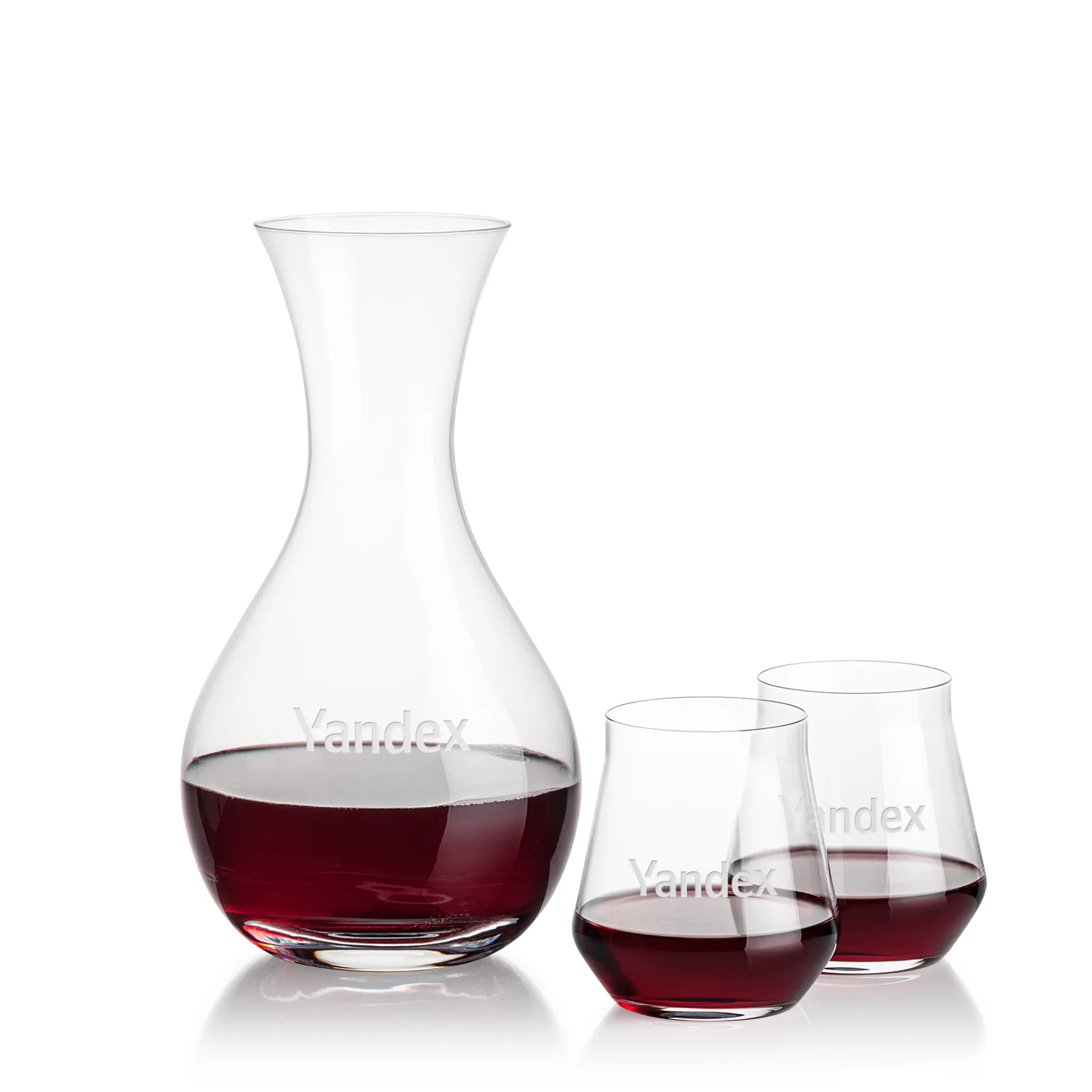 Carafe Stemless Set, Bretton Set, Carafe & 2 Stemless