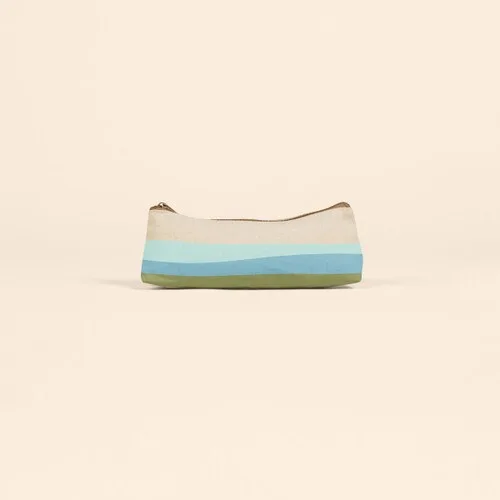 Natural Canvas Beige/Blue/Green Blank Front