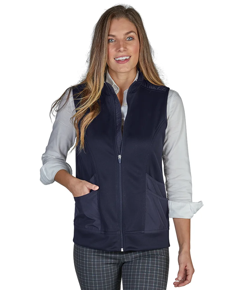 Women's Ashby Mixed Media Vest — X-Small