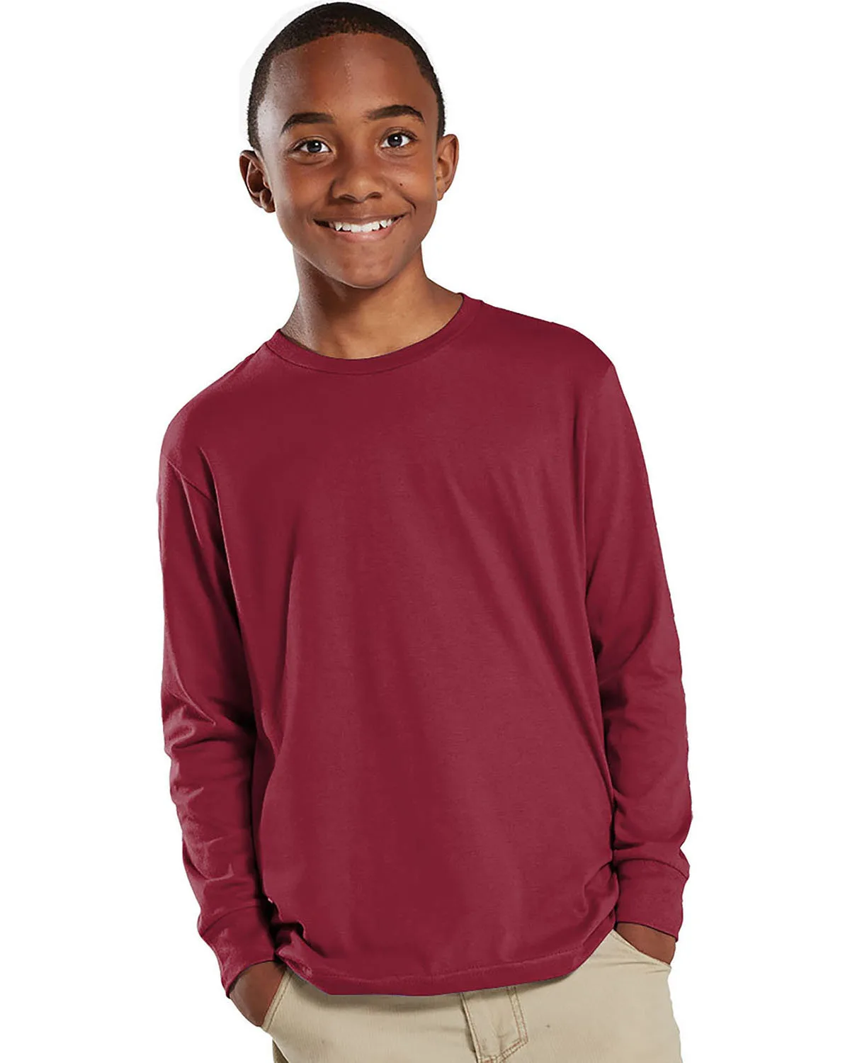 LAT Youth Fine Jersey Long-Sleeve T-Shirt view 4