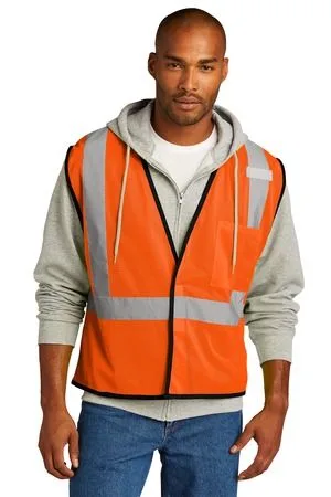 CornerStone ® ANSI 107 Class 2 Economy Mesh One-Pocket Vest. view 3
