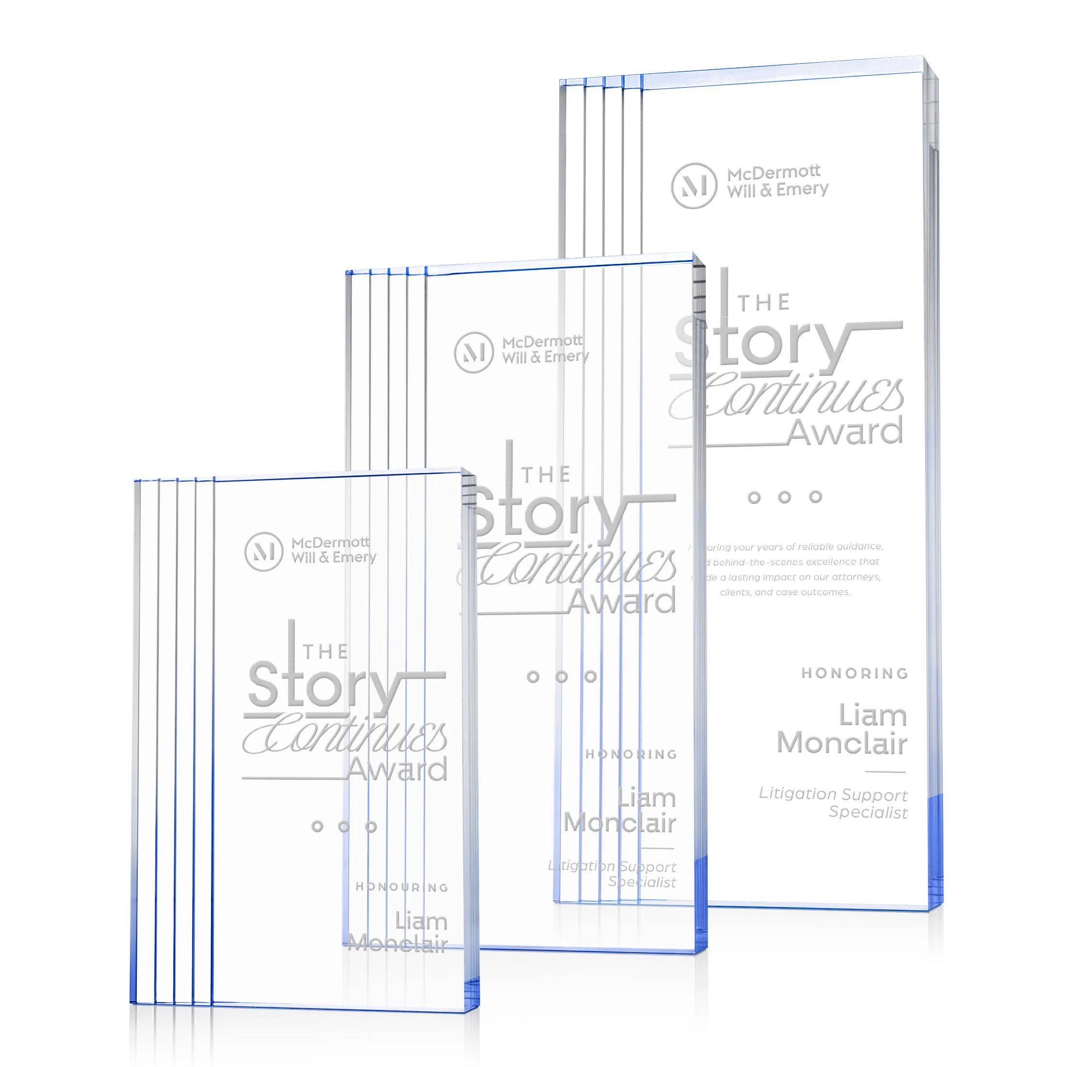 Laser Engraving, Blue
