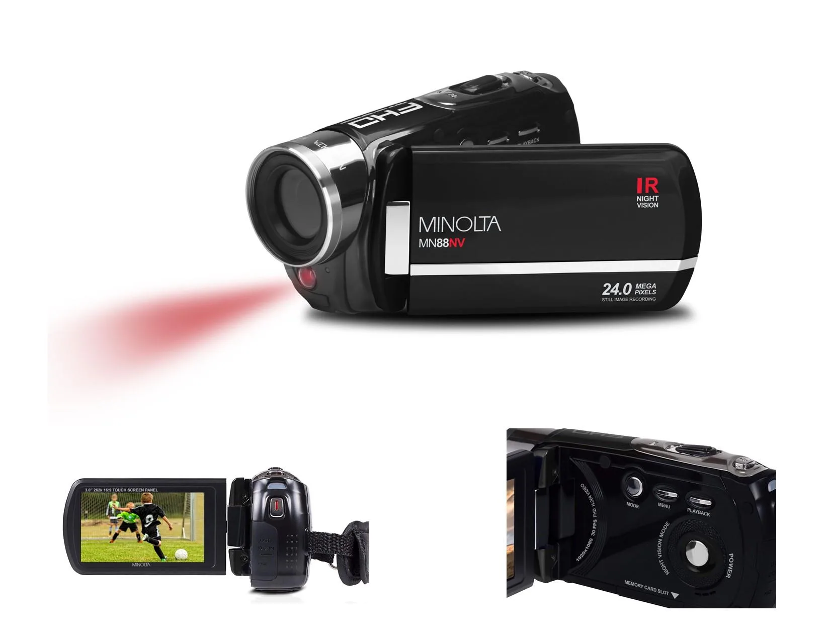 Minolta Full Hd Night Vision Video Camcorder
