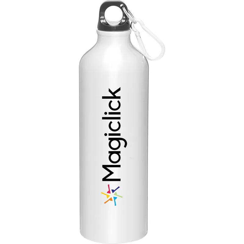 24 oz h2go Aluminum Classic Water Bottle (Silver)