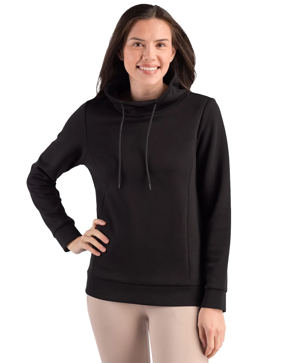Clique Haven Recycled Womens High Collar Pullover Sweatshirt