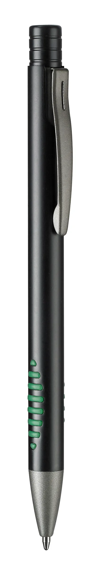 Black Barrel W/Green Blank Side View