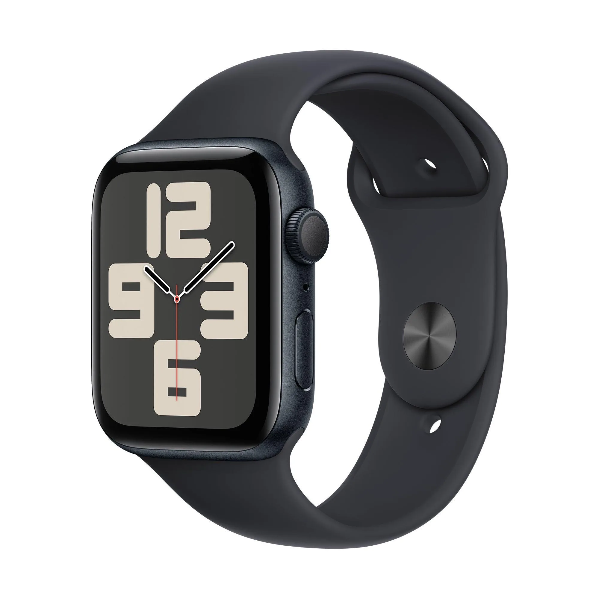 Apple Watch Se Gps 44Mm Midnight Aluminum Case W/ Midnight M/L Sport Band