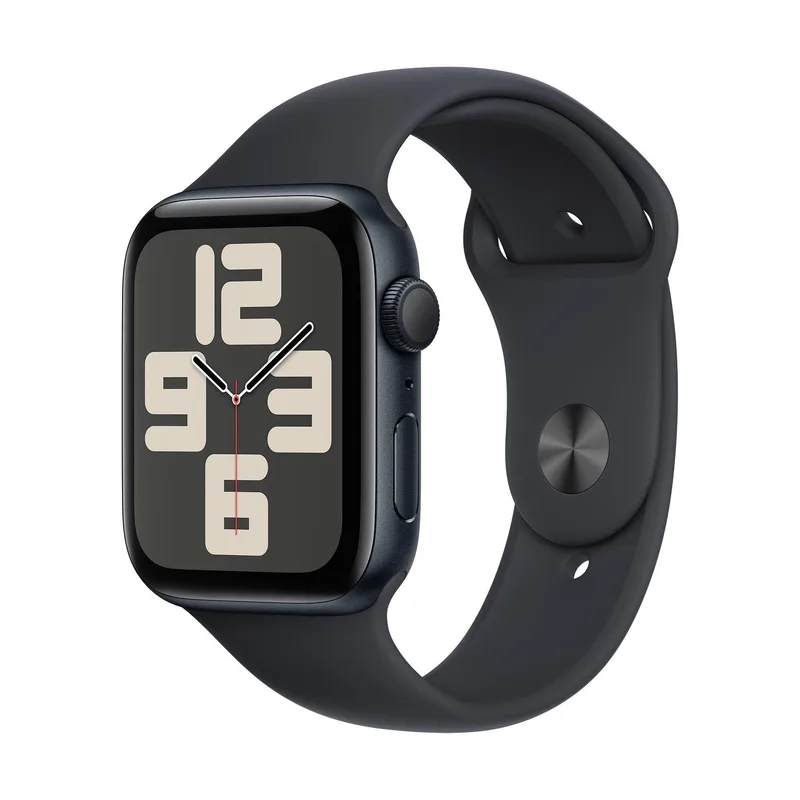 Apple Watch Se Gps 44Mm Midnight Aluminum Case W/ Midnight M/L Sport Band