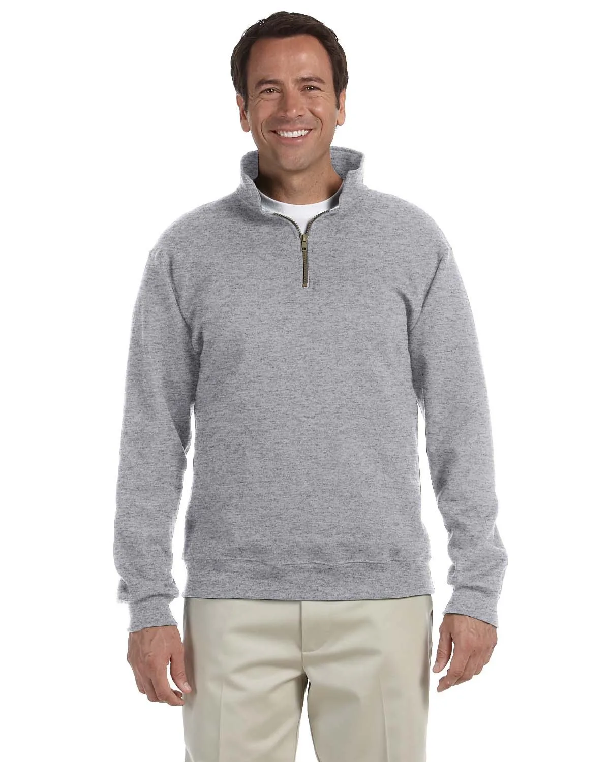 Jerzees Adult Super Sweats® NuBlend® Fleece Quarter-Zip Pullover view 5