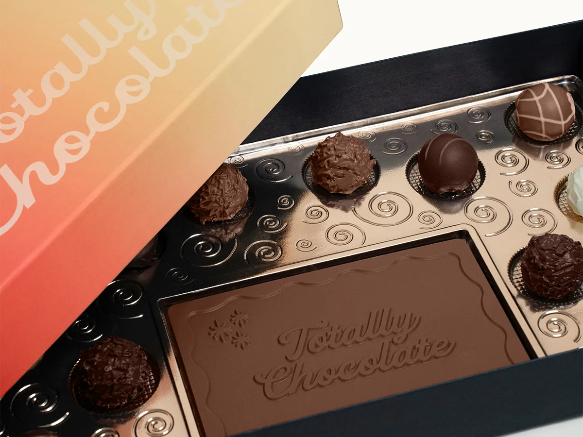 Deluxe Truffle Gift Box with Gourmet Lindt Truffles and Luxury Custom Packaging view 5
