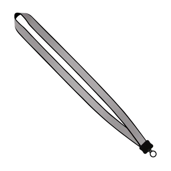 3/4" Reflective Lanyard with Plastic Clamshell & O-Ring view 4