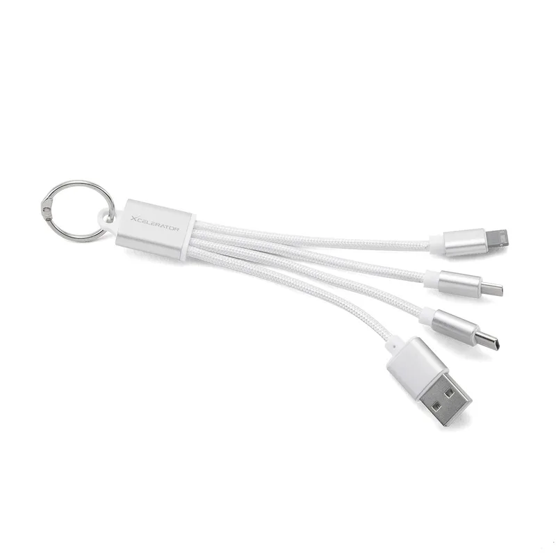3-in-1 Keychain Charging Cable view 2