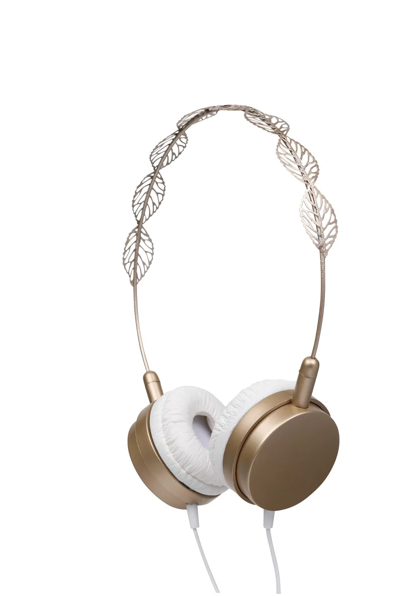 Vivitar® ELLE Wired Stereo Headphones w/Leaf Design
