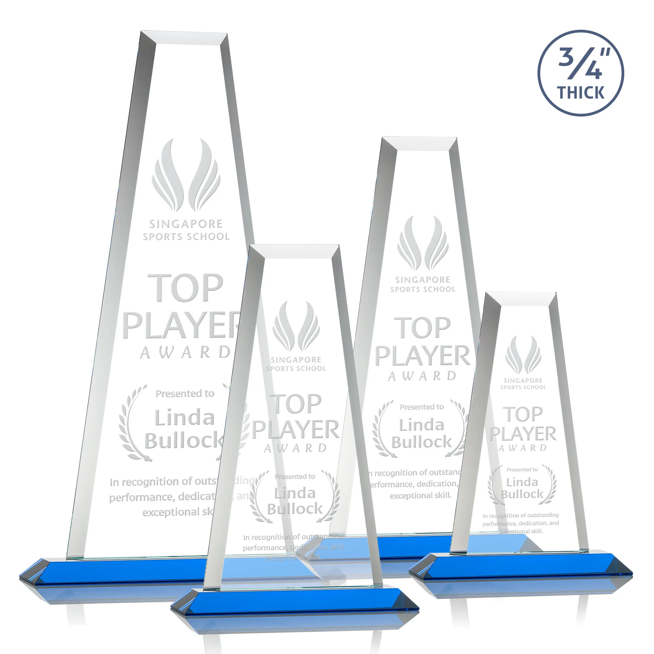 Deep Etch, Standard base, Sky Blue