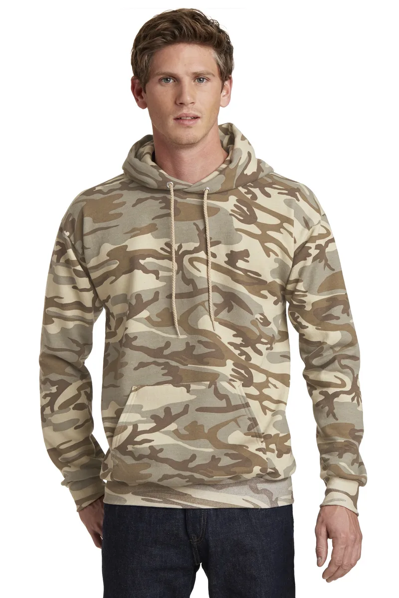 Port & Co™ Core Fleece Camo Pullover Hooded Sweatshirt. view 2