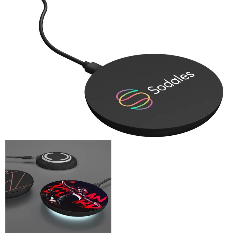 15w Wireless Charger With Led Light view 2