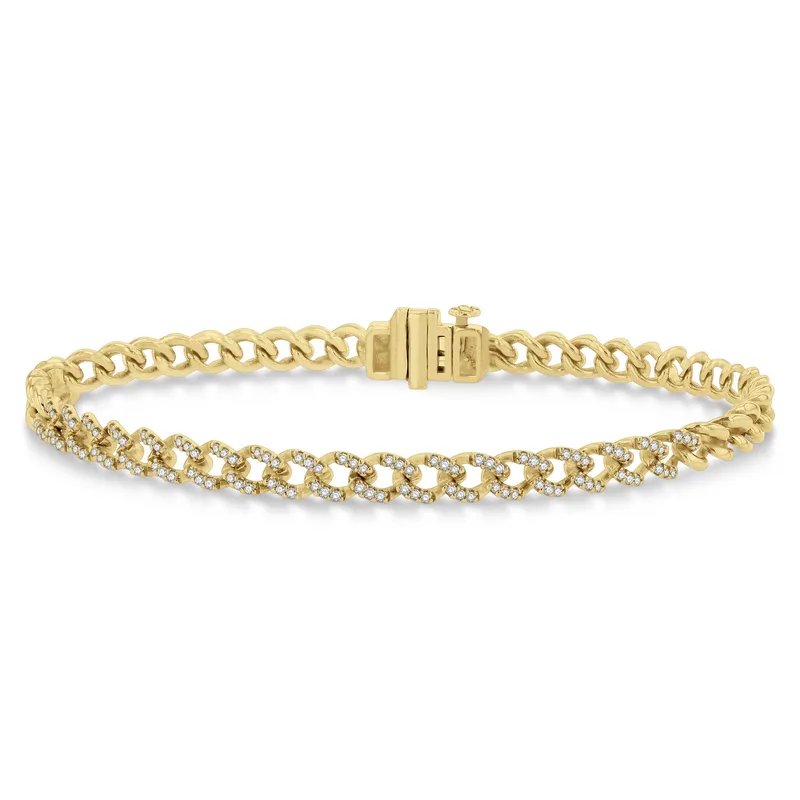 Jilco Inc Diamond Curb And Cuban Bracelet