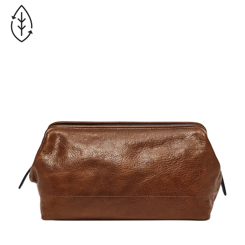 Fossil Travel Framed Shave Kit - Cognac