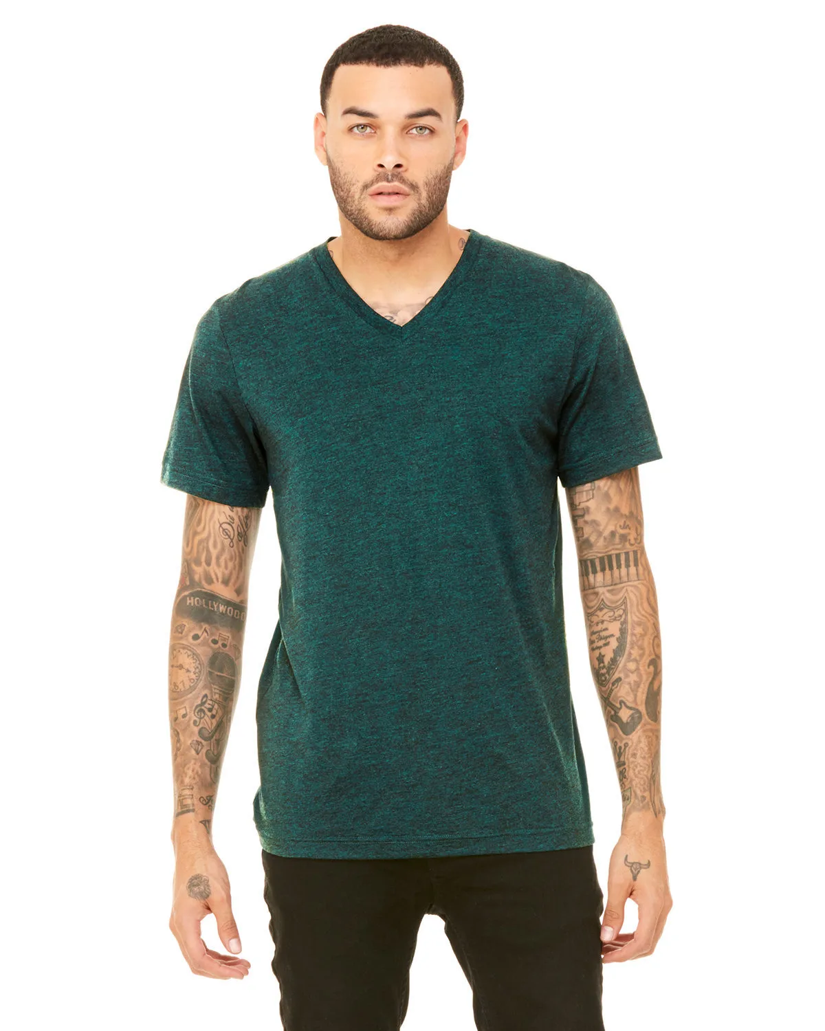 BELLA+CANVAS Unisex Triblend V-Neck T-Shirt view 6