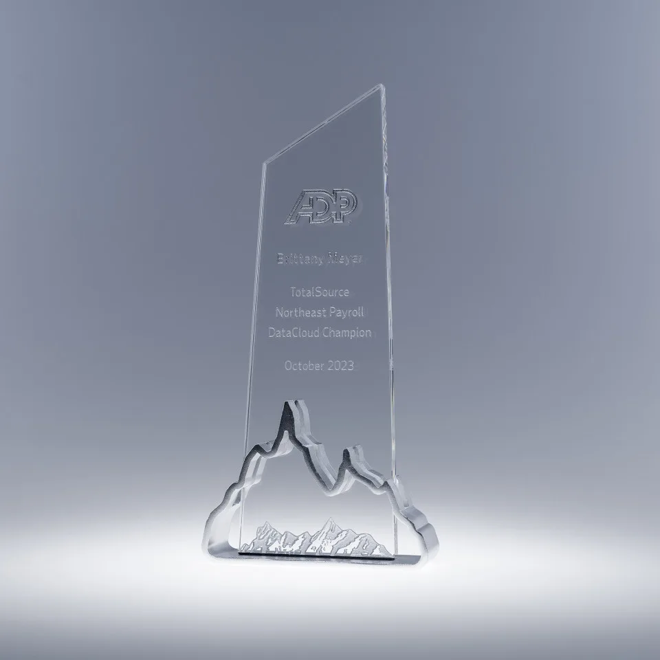 10'' Clear Journey Award