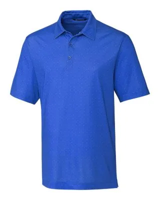 Cutter & Buck Pike Double Dot Print Stretch Mens Polo view 2