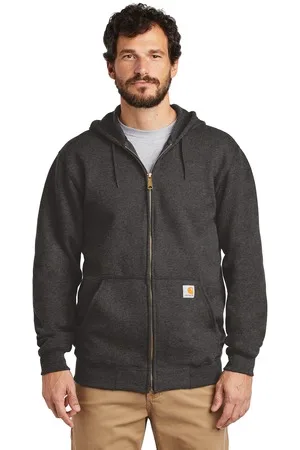 Carhartt ® Midweight Hooded Zip-Front Sweatshirt. view 2