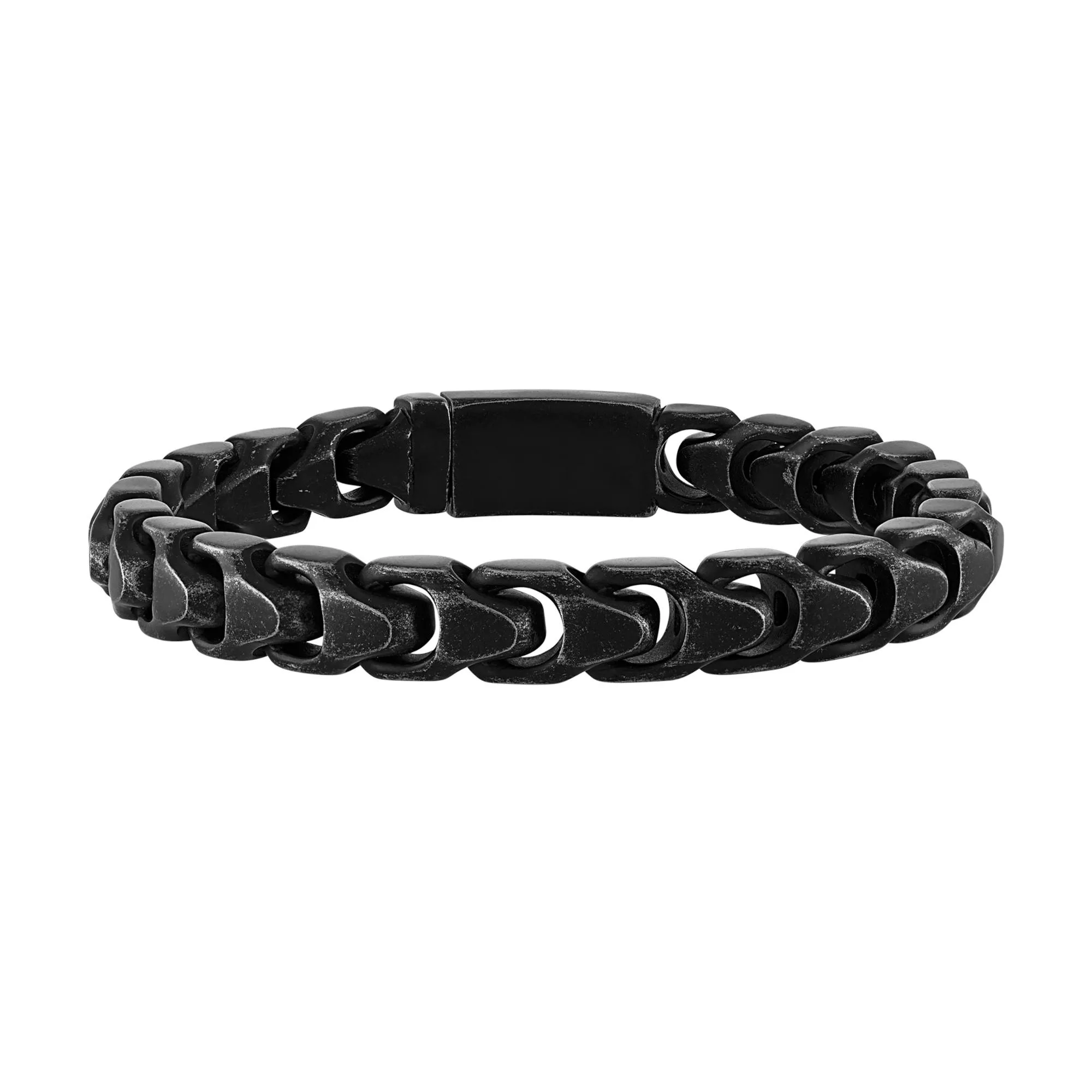 Bulova Jewelry Link™ 10MM Black Stainless Steel Bracelet - Medium