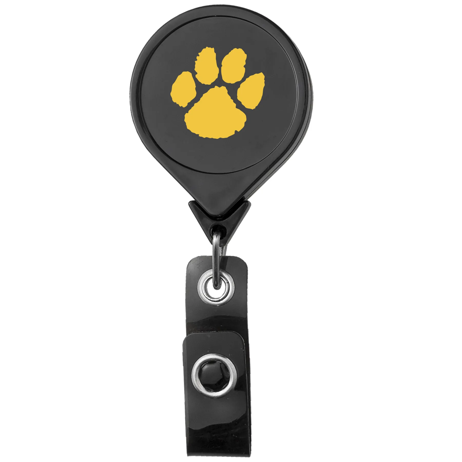 Jumbo Round Retractable Badge Reel w/belt clip view 3
