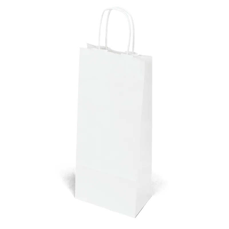 Vino - White Shopper - Flexo Ink Print (5 1/2" x 3 1/2" x 13") view 2