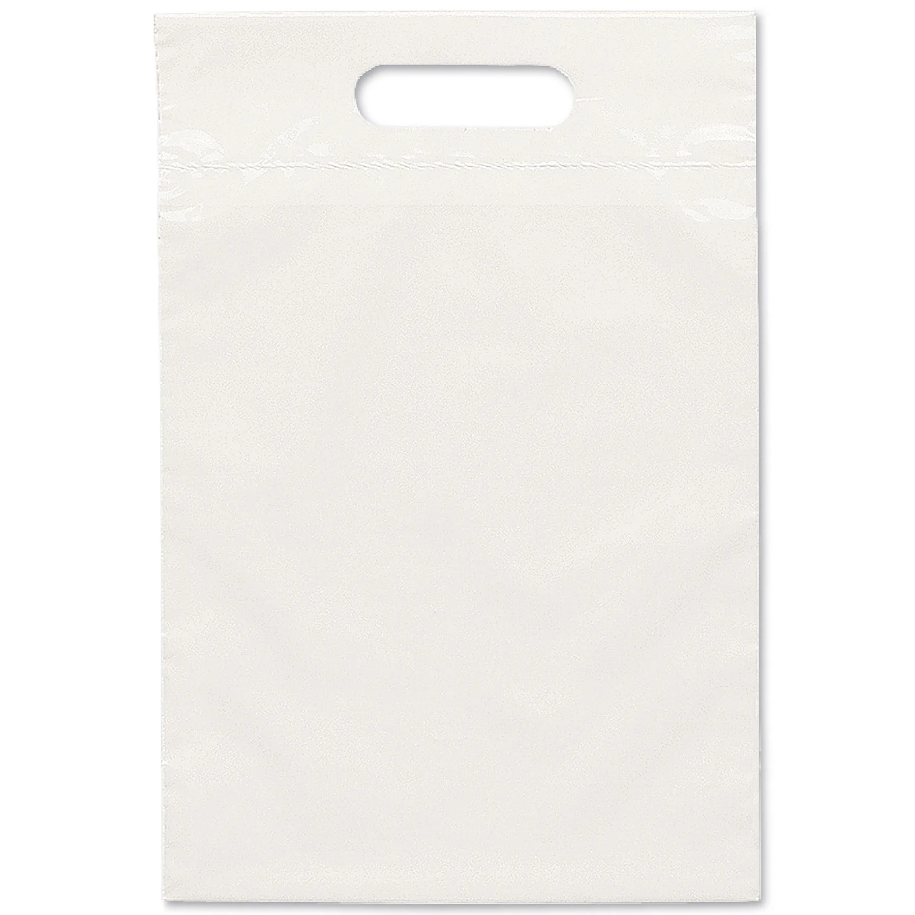 Eco Die Cut Handle Bag - Flexo Ink Print (9 1/2" x 14") view 2