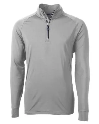 Cutter & Buck Adapt Eco Knit Stretch Recycled Mens Big and Tall Quarter Zip Pullover view 3